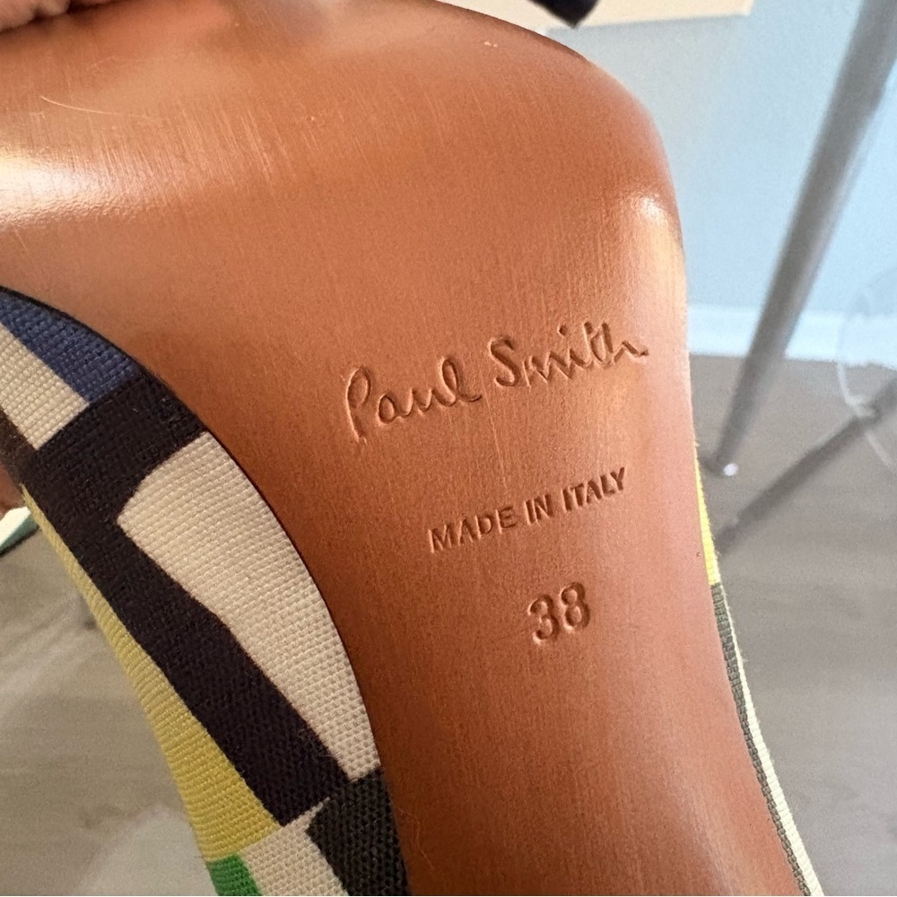 Paul Smith Multicolor Striped Heels - Picture 4 of 4